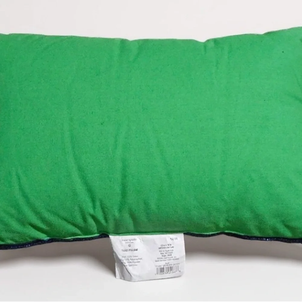 Kate Spade ♠️ Green and Blue Couch Potato 12x18 Beaded Accent Pillow NWT